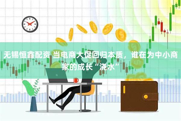 无锡恒鑫配资 当电商大促回归本质，谁在为中小商家的成长“浇水”